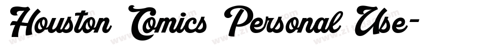 Houston Comics Personal Use字体转换